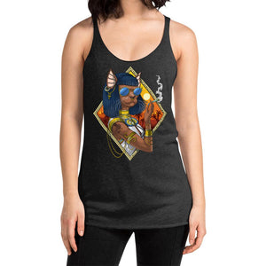 Egyptian Goddess Bastet Tank Top, Bastet Women's Tank, Egyptian Mythology Deity Tank, Egyptian Bastet Cat Tank, Ancient Egyptian Queen Clothing - Psychonautica Store