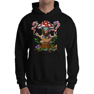 Magic Mushroom Hoodie, Hippie Mushroom Clothes, Psychedelic Mushroom Clothing, Trippy Mushroom Sweatshirt, Hippie Stoner Hoodie, Amanita Muscaria Hoodie, Psychedelic Mushroom Sweatshirt - Psychonautica Store