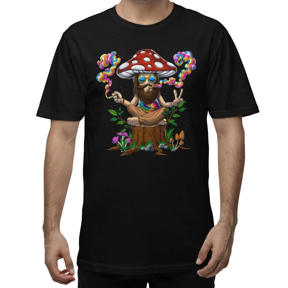 Hippie Magic Mushroom Stoner Psychedelic T-Shirt - Psychonautica