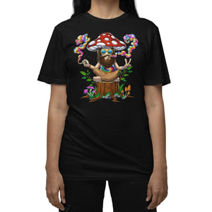 Funny Mushroom Shirt, Hippie Mushroom T-Shirt, Psychedelic Mushroom Shirt, Trippy Mushroom Shirt, Hippie Stoner Shirt, Amanita Mushroom T-Shirt, Mushroom Weed T-Shirt - Psychonautica Store