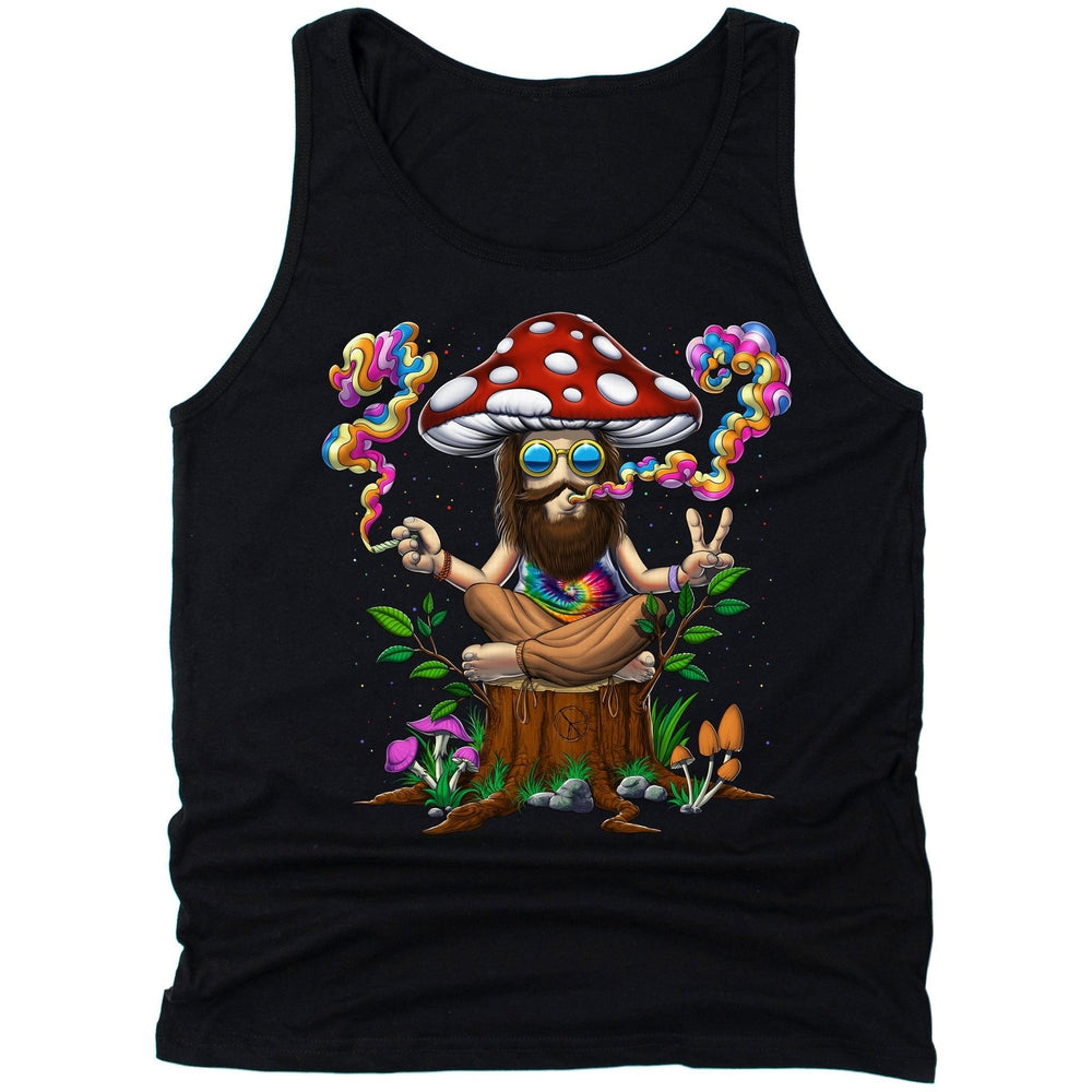 Magic Mushroom Mens Tank, Hippie Mushroom Tank Top, Psychedelic Mushroom Tank, Trippy Tanks, Hippie Clothing, Amanita Muscaria Tank, Mushroom Unisex Tank - Psychonautica Store