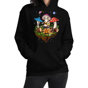 Hippie Hoodie, Mushrooms Hoodie, Hippie Mushrooms, Hippie Sweatshirt, Hippie Clothes, Hippie Clothing - Psychonautica Store