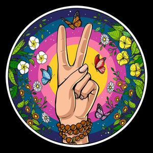 Hippie Peace, Hippie Flowers, Womens Hippie, Floral Boho Hippie, Hippie Clothing, Hippie Clothes - Psychonautica Store