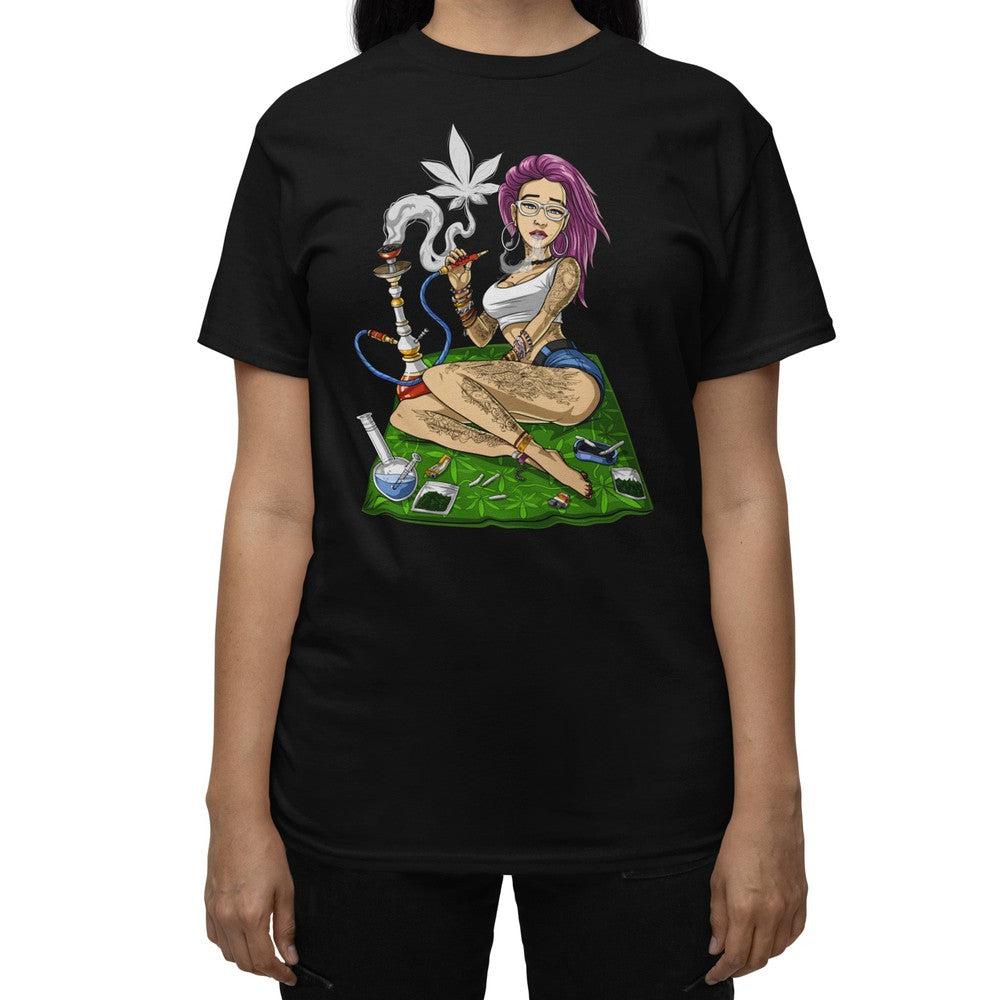 Hippie Stoner T-Shirt, Weed T-Shirt, Cannabis T-Shirt, Stoner Clothes, Stoner Clothing, Marijuana Shirt - Psychonautica Store