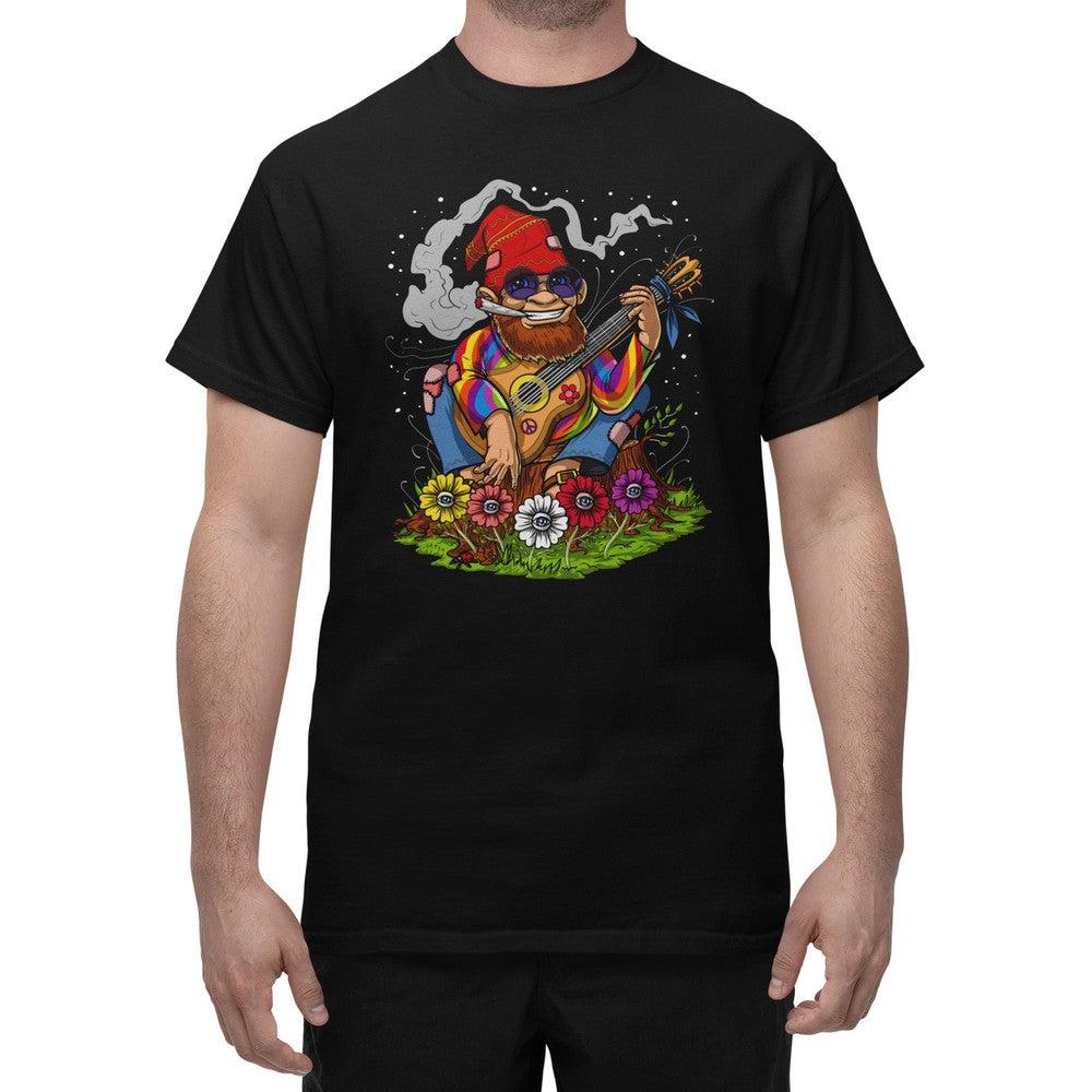 Gnome Smoking Weed Shirt, Psychedelic Gnome Shirt, Gnome Hippie Shirt, Gnome Stoner Shirt, Forest Gnome Shirt - Psychonautica Store