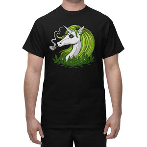Unicorn Smoking Weed T-Shirt, Hippie Unicorn Shirt, Cannabis T-Shirt, Psychedelic Unicorn T-Shirt, Stoner Clothing, Hippie Apparel - Psychonautica Store