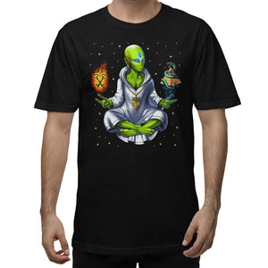 Psychedelic Alien T-Shirt, Illuminati T-Shirt, Masonic Shirt, Conspiracy T-Shirts, Alien Conspiracy Shirt, Alien Trippy T-Shirt, Space Alien Tee - Psychonautica Store