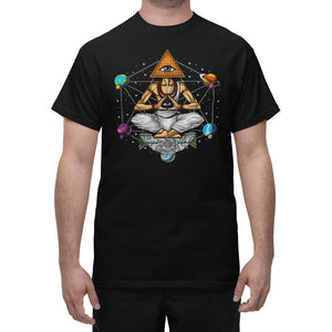 Psychedelic Pyramid T-Shirt, Illuminati T-Shirt, Psychedelic Shirt, Spiritual T-Shirt, Trippy Pyramid T-Shirt, Spiritual Shirt, Psychedelic Clothing - Psychonautica Store