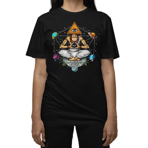 Psychedelic Pyramid T-Shirt, Illuminati T-Shirt, Psychedelic Shirt, Spiritual T-Shirt, Trippy Pyramid T-Shirt, Spiritual T-Shirt, Psychedelic Clothes - Psychonautica Store