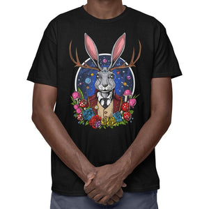 Psychedelic Jackalope T-Shirt, Cryptids Clothes, Jackalope Clothing, Cryptozoology T-Shirt - Psychonautica Store