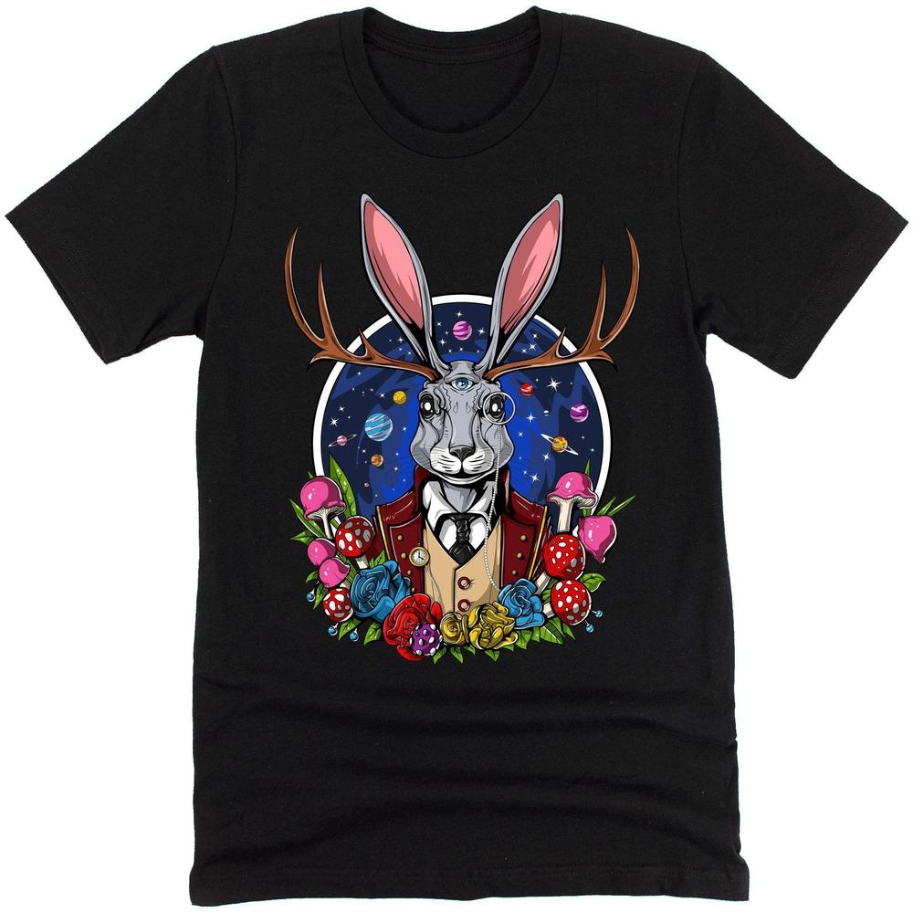 Psychedelic Shirt, Jackalope Shirt, Trippy Clothes, Psychedelic Clothing, Jackalope Tee - Psychonautica Store