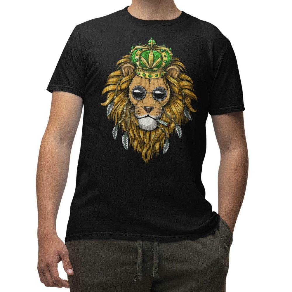 Lion Smoking Weed Shirt, Stoner Shirt, Cannabis Shirt, Marijuana Shirt, Lion Weed Shirt, Stoner Tee, Weed Clothing - Psychonautica Store