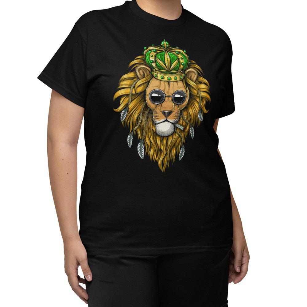 Buy UIB Men's Half Sleeve White Lion Face Printed Cotton Tshirt at Amazon.in