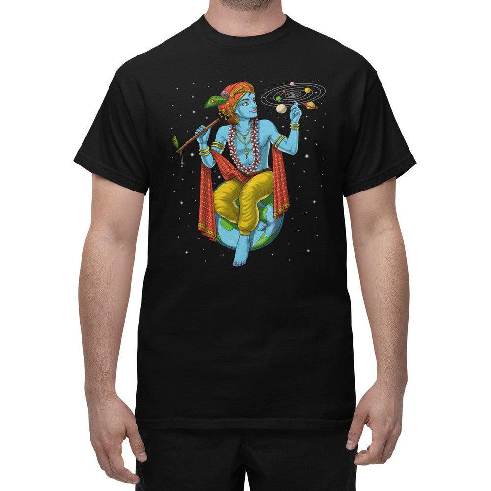 Lord Krishna T-Shirt, Hindu T-Shirt, Hinduism Shirts, Krishna Meditation Shirt, Spiritual Shirt, Hinduism T-Shirt, Hindu Clothing - Psychonautica Store