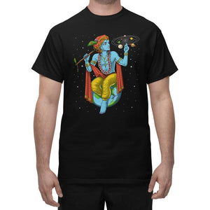 Lord Krishna T-Shirt, Hindu T-Shirt, Hinduism Shirts, Krishna Meditation Shirt, Spiritual Shirt, Hinduism T-Shirt, Hindu Clothes - Psychonautica Store