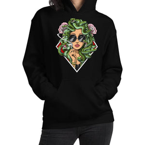 Psychedelic Hoodie, Medusa Hoodie, Hippie Hoodie, Hippie Clothes, Stoner Hoodie, Psychedelic Clothing - Psychonautica Store