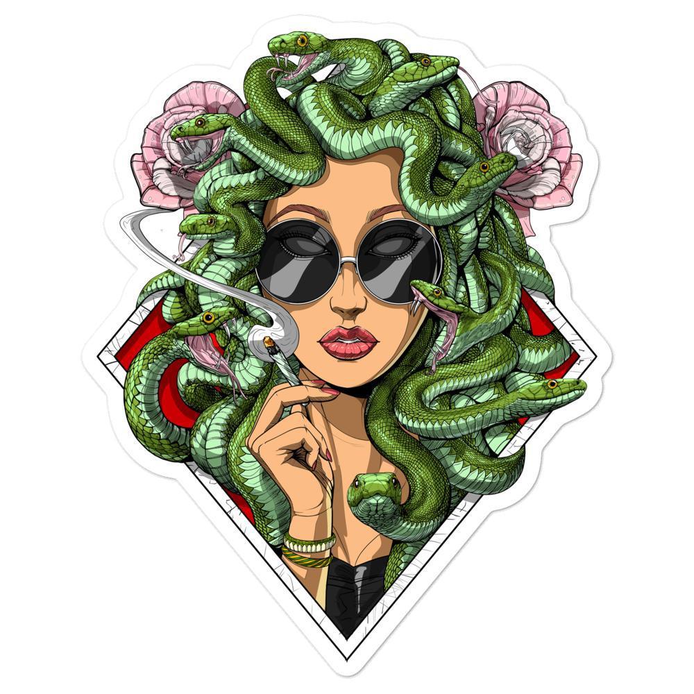 Medusa Sticker, Stoner Stickers, Hippie Sticker, Greek Goddess Sticker, Psychedelic Sticker, Stoner Decals - Psychonautica Store