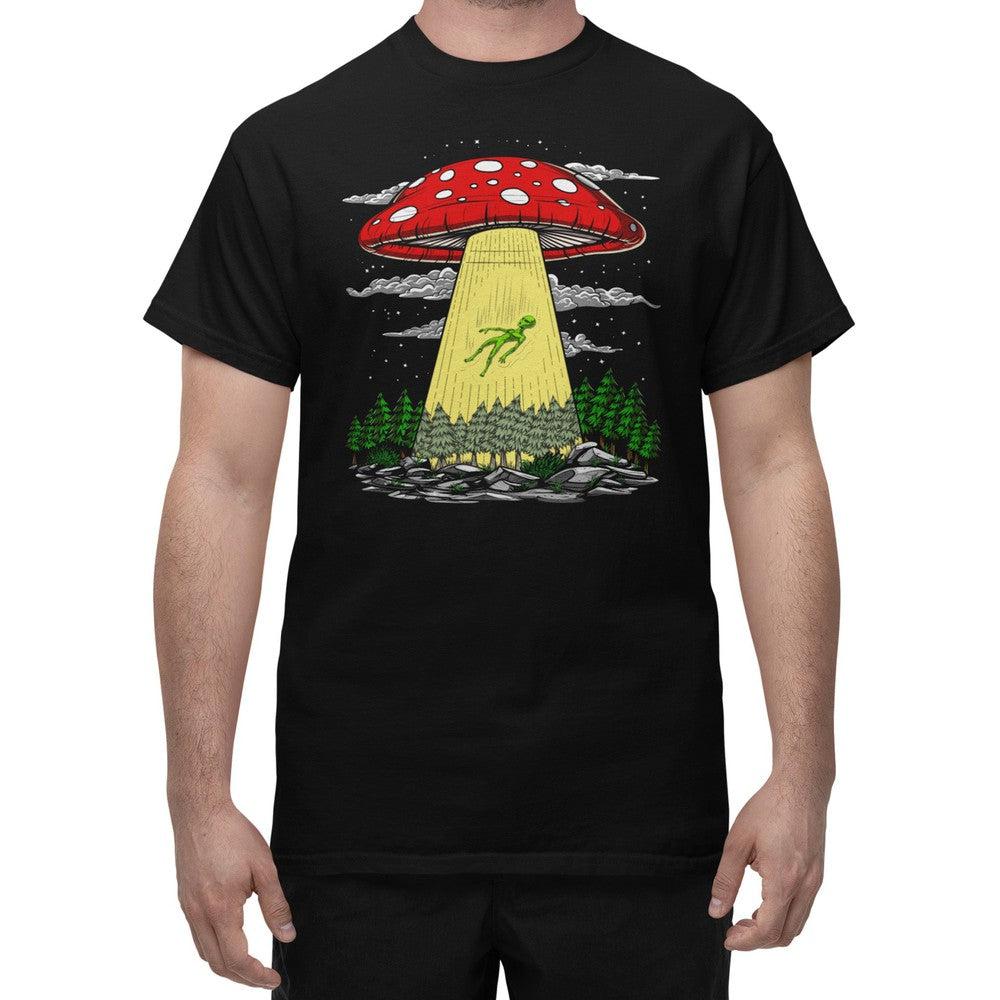 Magic Mushroom Shirt, Alien Abduction Shirt, Psychedelic Alien Shirt, Hippie Mushroom Shirt, Psychedelic Alien Shirt, Alien UFO Shirt, Trippy Mushrooms Shirt - Psychonautica Store