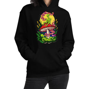 Magic Mushrooms Aliens Hoodie, Aliens Smoking Weed Hoodie, Psychedelic Hoodie, Stoner Hoodie, Hippie Hoodie, Psychedelic Sweatshirt - Psychonautica Store