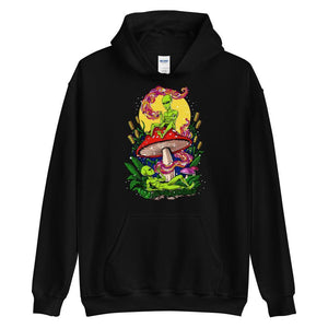 Magic Mushrooms Aliens Hoodie, Aliens Smoking Weed Hoodie, Psychedelic Hoodie, Stoner Hoodie, Hippie Hoodie, Psychedelic Sweatshirt - Psychonautica Store