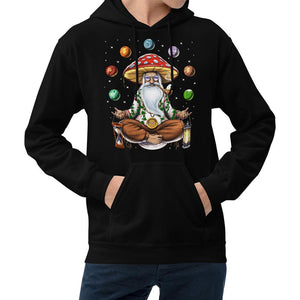 Magic Mushroom Hoodie, Hippie Mushroom Hoodie, Psychedelic Mushroom Hoodie, Mushroom Meditation Sweatshirt, Trippy Mushroom Clothing, Mushroom Yoga Hoodie, Mushroom Shaman Clothes - Psychonautica Store