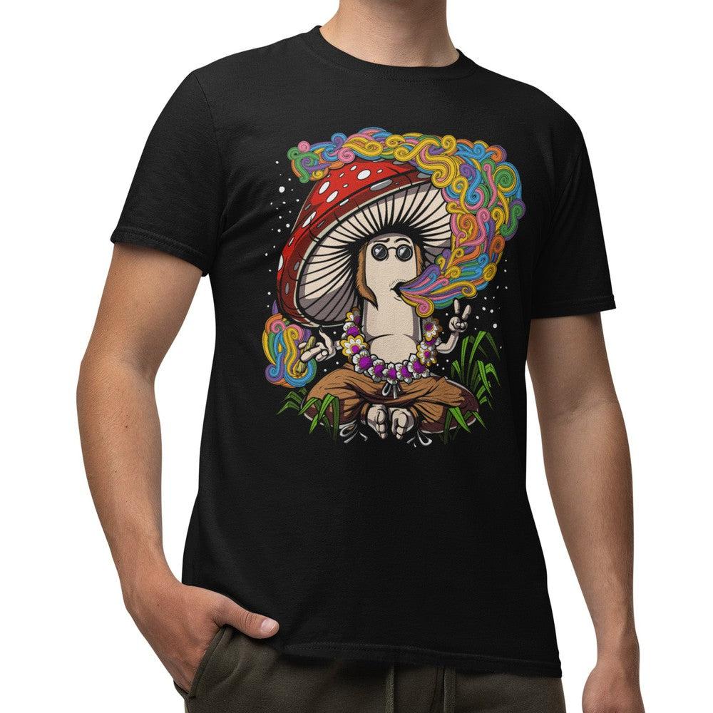 Magic Mushroom T-Shirt, Mushroom T-Shirt, Hippie Mushroom T-Shirt, Psychedelic Mushrom Shirt, Stoner Clothes, Amanita Muscaria, Hippie Clothes - Psychonautica Store