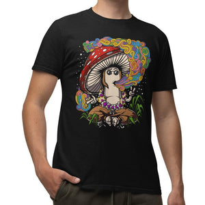 Magic Mushroom T-Shirt, Mushroom T-Shirt, Hippie Mushroom T-Shirt, Psychedelic Mushrom Shirt, Stoner Clothes, Amanita Muscaria, Hippie Clothes - Psychonautica Store