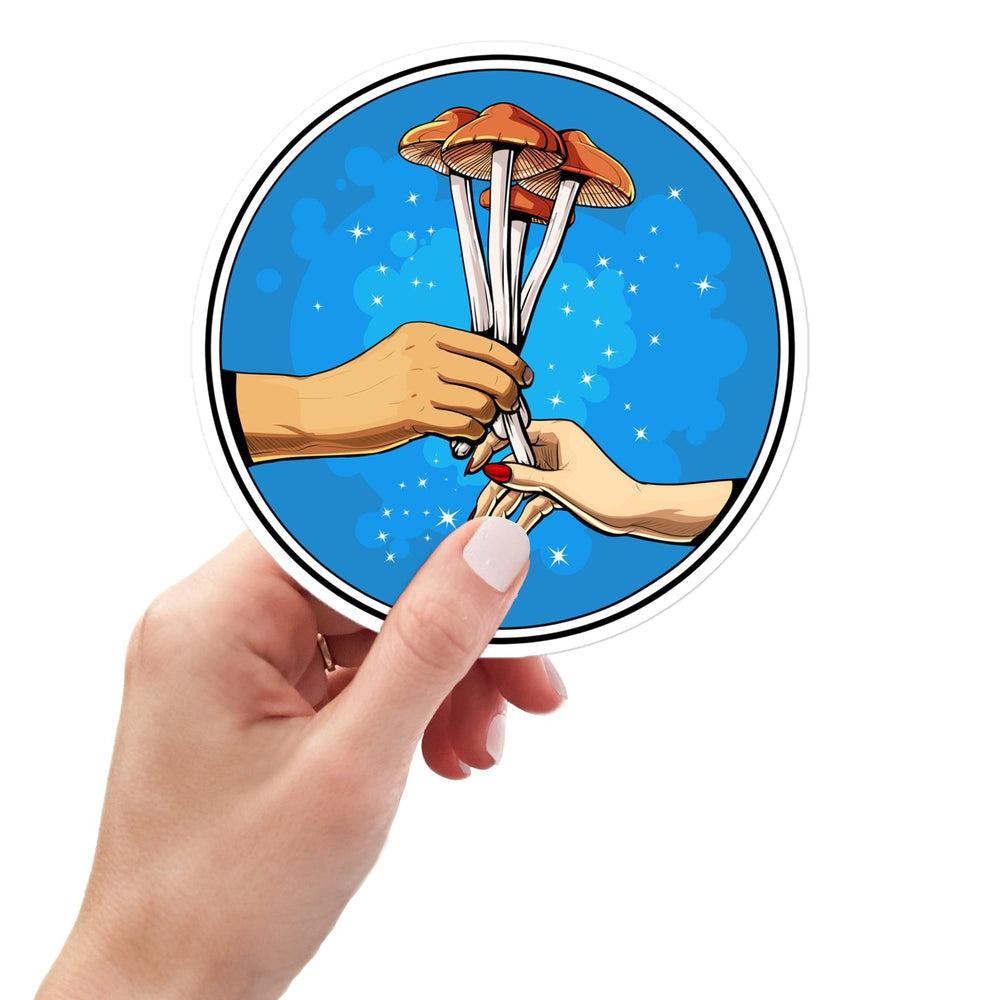 Magic Mushrooms Sticker, Hippie Stickers, Psychedelic Decals, Psilocybin Mushrooms Sticker, Shrooms Sticker, Fungi Stickers, Trippy Mushroom Sticker - Psychonautica Store