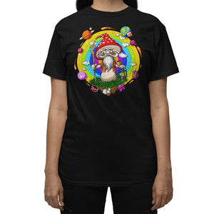 Mushroom T-Shirt, Psychedelic Magic Mushroom Shirt, Hippie Mushroom T-Shirt, Trippy Mushroom Shirt, Psychedelic Clothing, Mushrooms Tee, Amanita Muscaria T-Shirt - Psychonautica Store