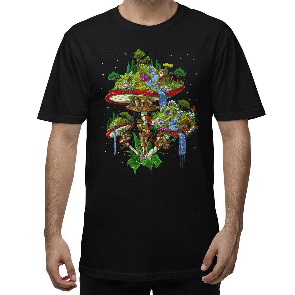 Magic Mushrooms Shirt, Psyhedelic Shirt, Hippie Shirt, Trippy Clothes, Festival Clothing, Mushrooms Tee, Hippie Clothes - Psychonautica Store