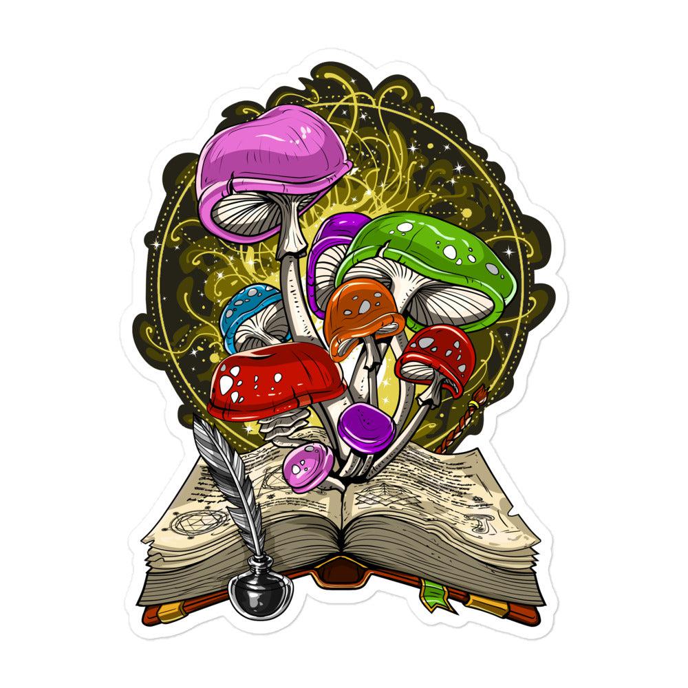 Magic Mushrooms Stickers, Psychedelic Mushrooms Stickers, Trippy Mushrooms Sticker, Shrooms Stickers, Psilocybin Mushrooms Decal - Psychonautica Store