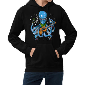 Octopus Smoking Weed, Octopus Hoodie, Weed Hoodie, Stoner Hoodie, Hippie Sweatshirt, Stoner Clothes, Stoner Clothing - Psychonautica Store