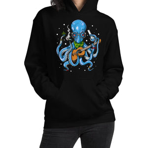 Octopus Smoking Weed, Octopus Hoodie, Weed Hoodie, Stoner Hoodie, Hippie Sweatshirt, Stoner Clothes, Stoner Clothing - Psychonautica Store