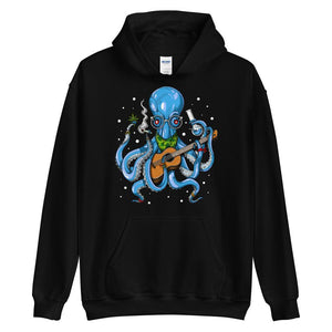 Octopus Smoking Weed, Octopus Hoodie, Weed Hoodie, Stoner Hoodie, Hippie Sweatshirt, Stoner Clothes, Stoner Clothing - Psychonautica Store