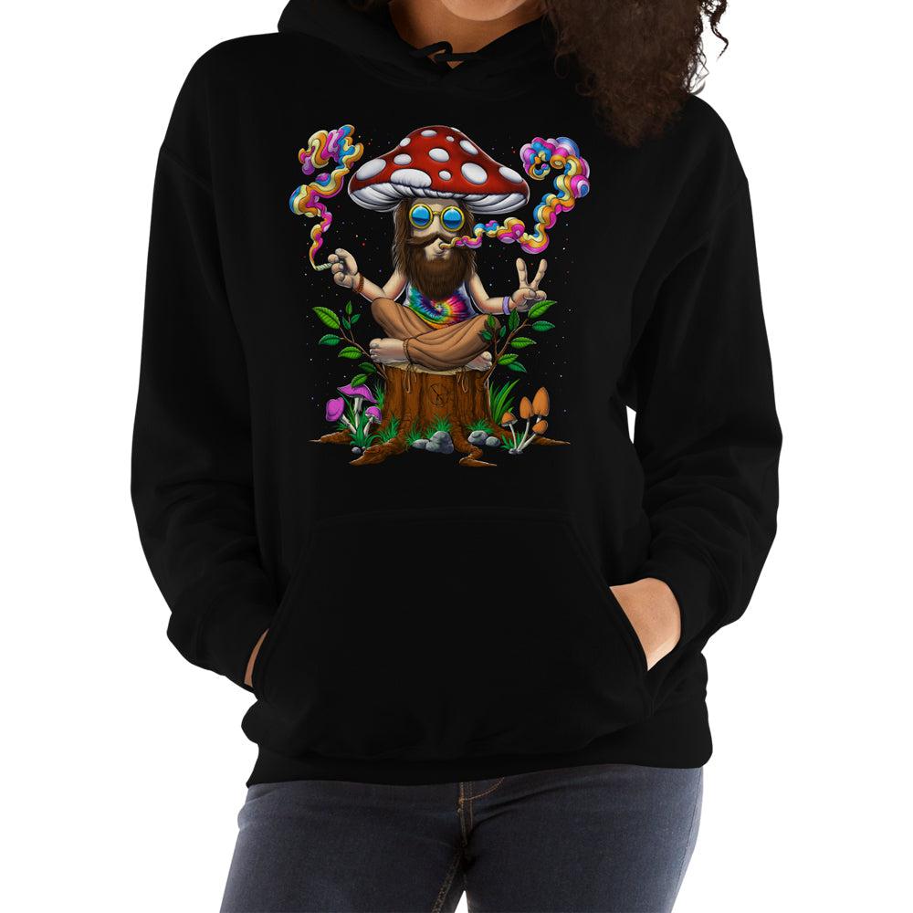 Magic Mushroom Hoodie, Hippie Mushroom Hoodie, Psychedelic Mushroom Hoodie, Trippy Mushroom Hoodie, Hippie Stoner Hoodie, Amanita Muscaria Hoodie, Psychedelic Sweatshirt - Psychonautica Store