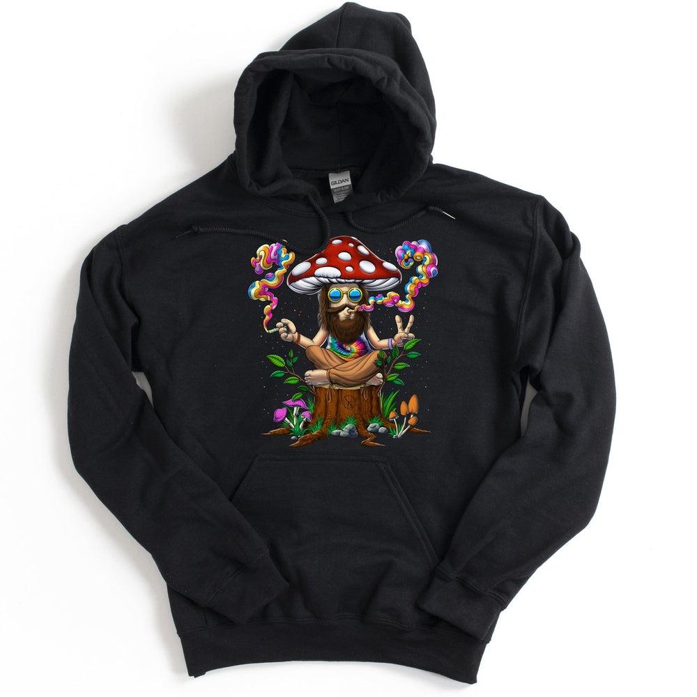 Magic Mushroom Hoodie, Hippie Mushroom Hoodie, Psychedelic Mushroom Hoodie, Trippy Mushroom Hoodie, Hippie Stoner Hoodie, Amanita Muscaria Hoodie, Psychedelic Sweatshirt - Psychonautica Store