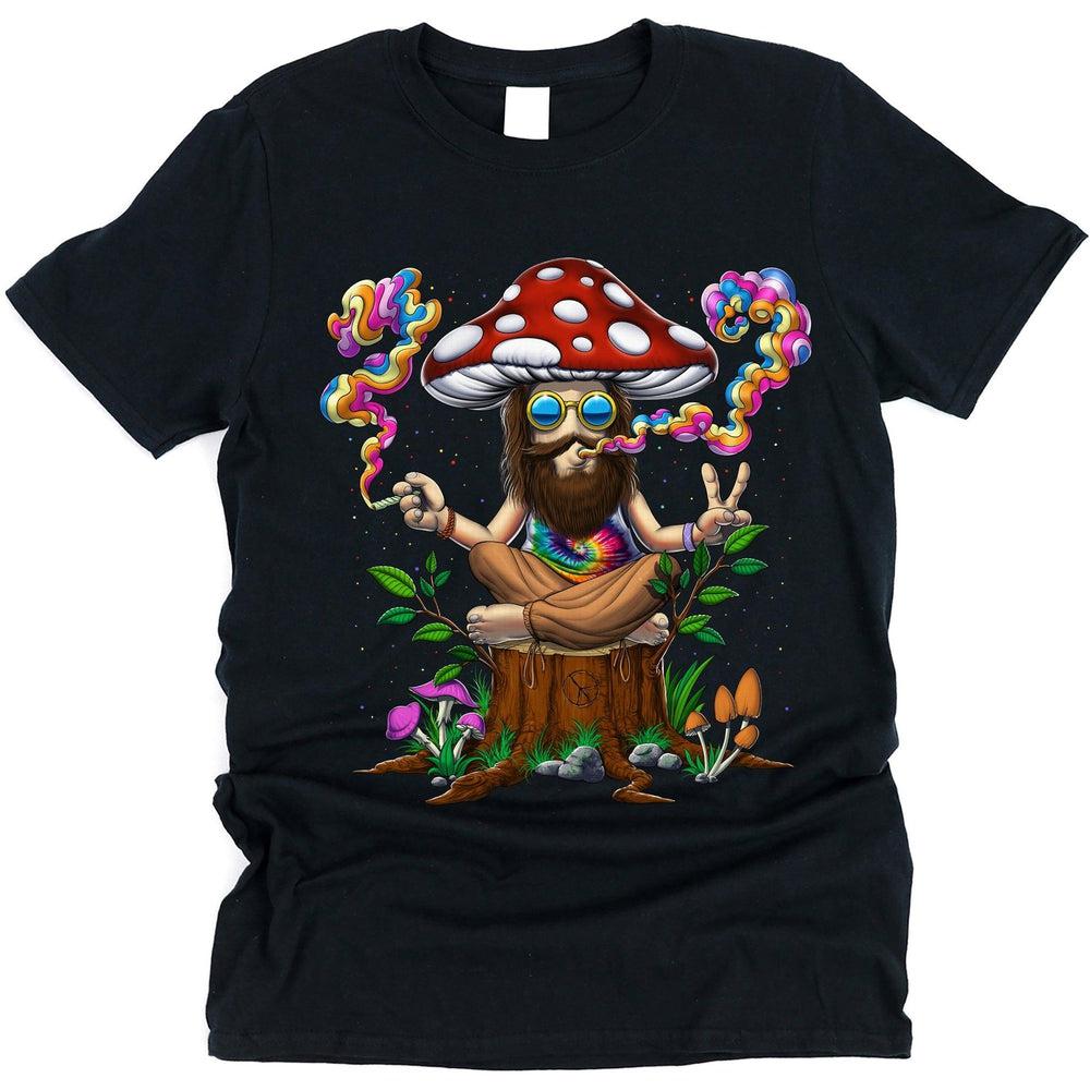 Magic Mushroom Shirt, Hippie Mushroom Shirt, Psychedelic Mushroom Shirt, Trippy Mushroom Shirt, Hippie Stoner Shirt, Amanita Muscaria Shirt, Psychedelic Fungi Shirt - Psychonautica Store