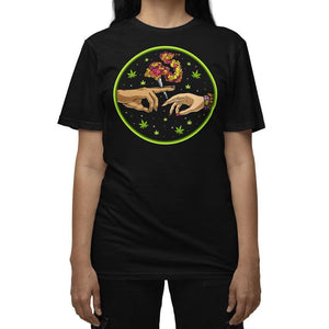 Psychedelic Weed T-Shirt, Stoner T-Shirt, Cannabis T-Shirt, Pass The Joint Shirt, Marijuana T-Shirt, Cannabis Shirt, Trippy Weed Shirt - Psychonautica Store