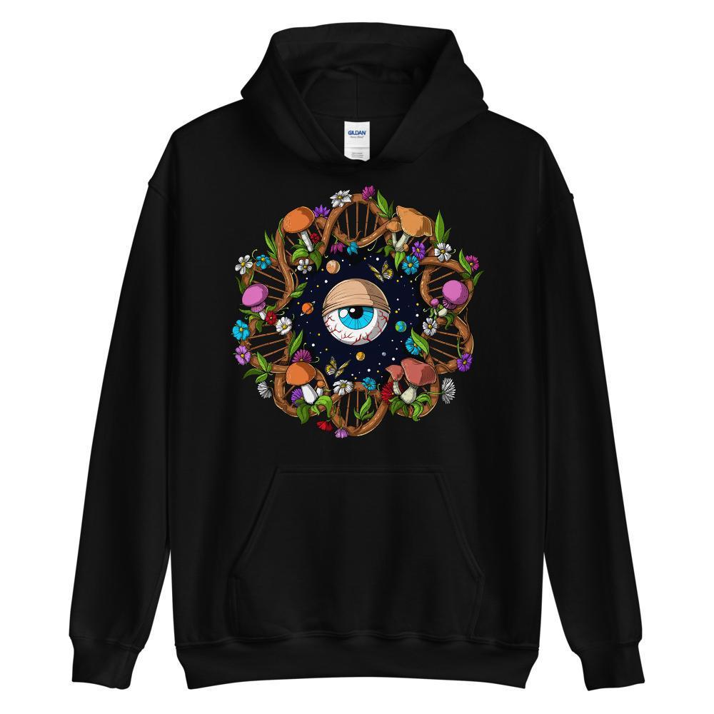 Psychedelic Hoodie, Hippie Sweatshirt, Trippy Clothes, Magic Mushrooms Hoodie, Festival Clothing, Hippie Clothing, Hippie Sweatshirt - Psychonautica Store