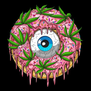 Psychedelic Sweatshirt, Trippy Hoodie, Donut Hoodie, Stoner Hoodie, Stoner Clothes, Weed Hoodie, Ganja Clothes - Psychonautica Store