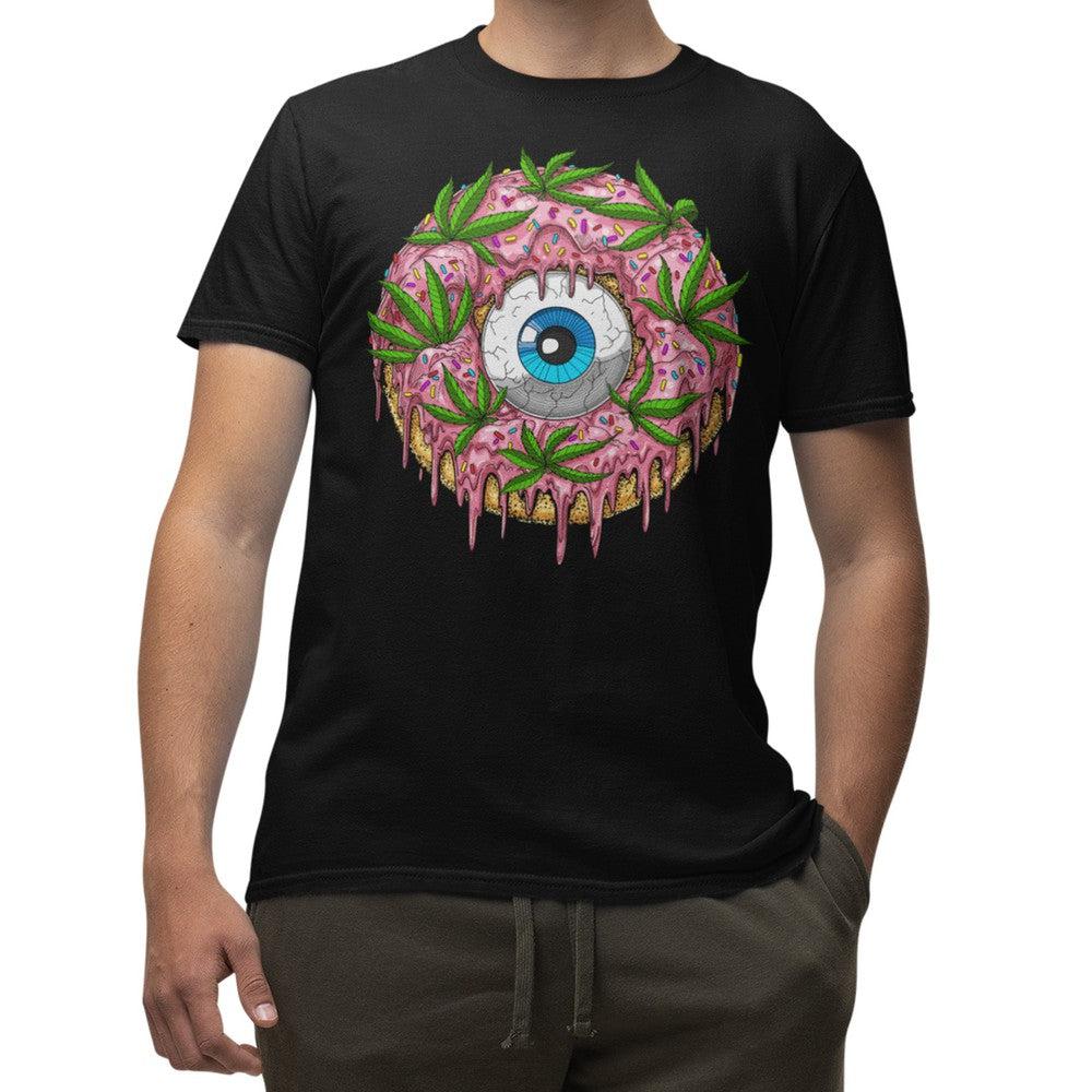 Psychedelic Donut, Psychedelic Shirt, Trippy Shirt, Donut Shirt, Stoner Shirts, Stoner Clothing, Cannabis Shirts, Weed T-Shirt - Psychonautica Store