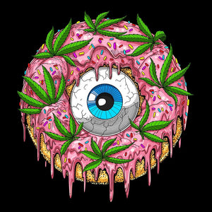 Trippy Donut, Psychedelic Shirt, Trippy Shirt, Donut Shirt, Donut Tees, Stoner Shirts, Marijuana Clothing, Cannabis Shirt, Weed Shirt - Psychonautica Store