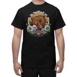 Psychedelic Bear T-Shirt, Trippy Bear Shirt, Forest Bear T-Shirt, Bear Clothing, Bear Clothes - Psychonautica Store