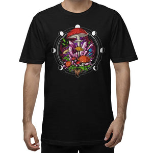 Forest Mushrooms T-Shirt, Psychedelic Mushrooms Shirt, Trippy Mushrooms T-Shirt, Mushrooms Clothes, Magic Mushrooms T-Shirt, Mushrooms Apparel, Forest Mushrooms Shirt - Psychonautica Store