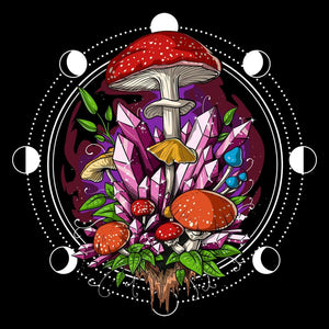 Psychedelic Mushrooms T-Shirt, Trippy Mushrooms Shirt, Hippie Clothes, Magic Mushrooms T-Shirt, Mushrooms Shirt, Psilocybin Mushroom Shirt, Forest Mushrooms Shirt - Psychonautica Store