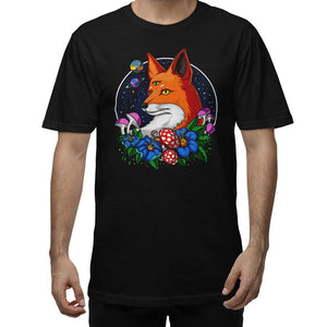 Psychedelic Fox T-Shirt, Trippy Fox T-Shirt, Fox Unisex Shirt, Fox Apparel, Fox Clothing - Psychonautica Store