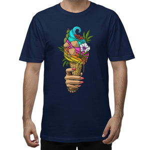 Ice Cream T-Shirt, Psychedelic Ice Cream T-Shirt, Trippy Ice Cream T-Shirt, Stoner Clothes, Psychedelic Shirt, Ice Cream Clothing - Psychonautica Store