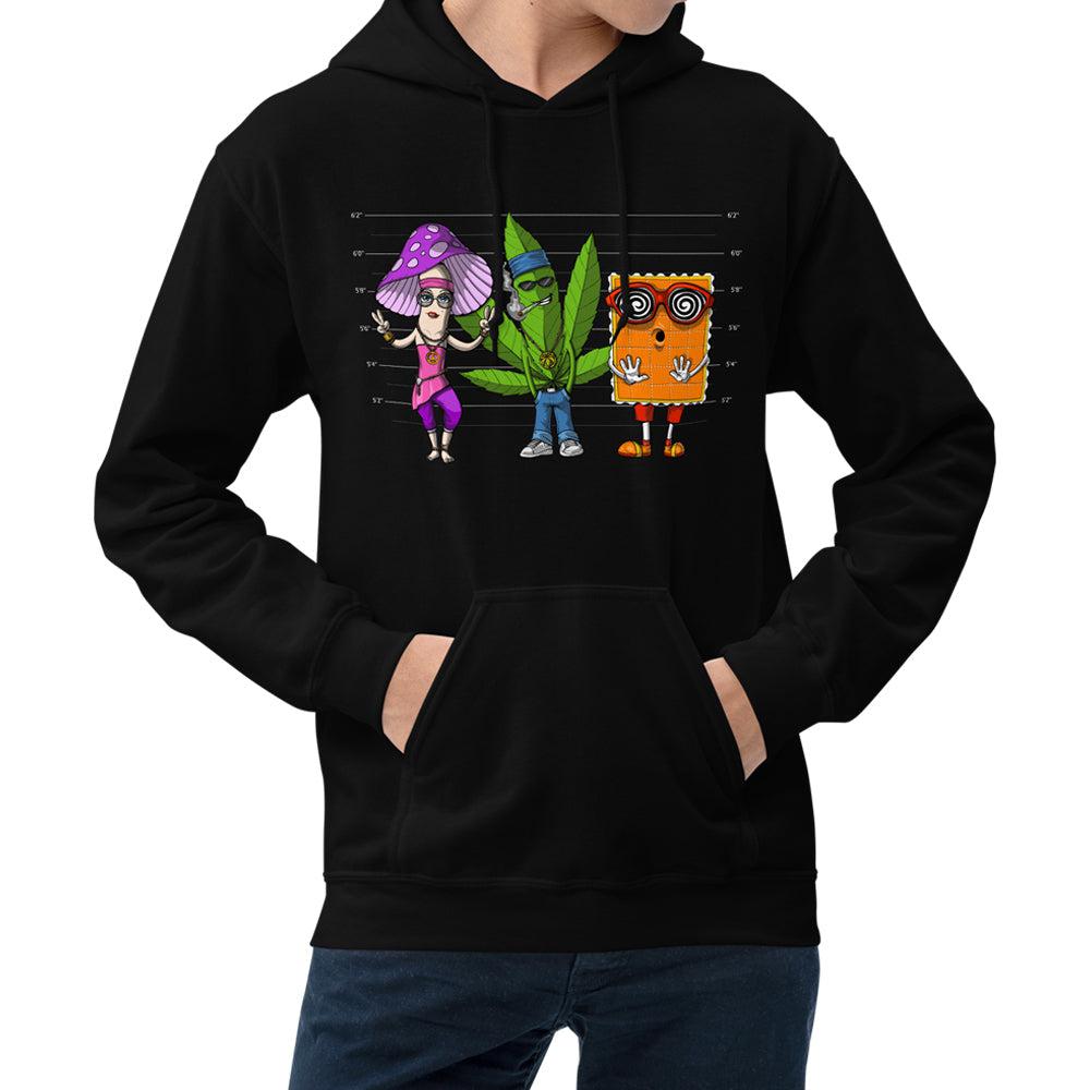 Stoner Hoodie, Psychedelic Hoodie, Weed Hoodie, Psychedelic Clothes, Hippie Hoodie, Hippie Clothes, Psychedelic Clothing - Psychonautica Store