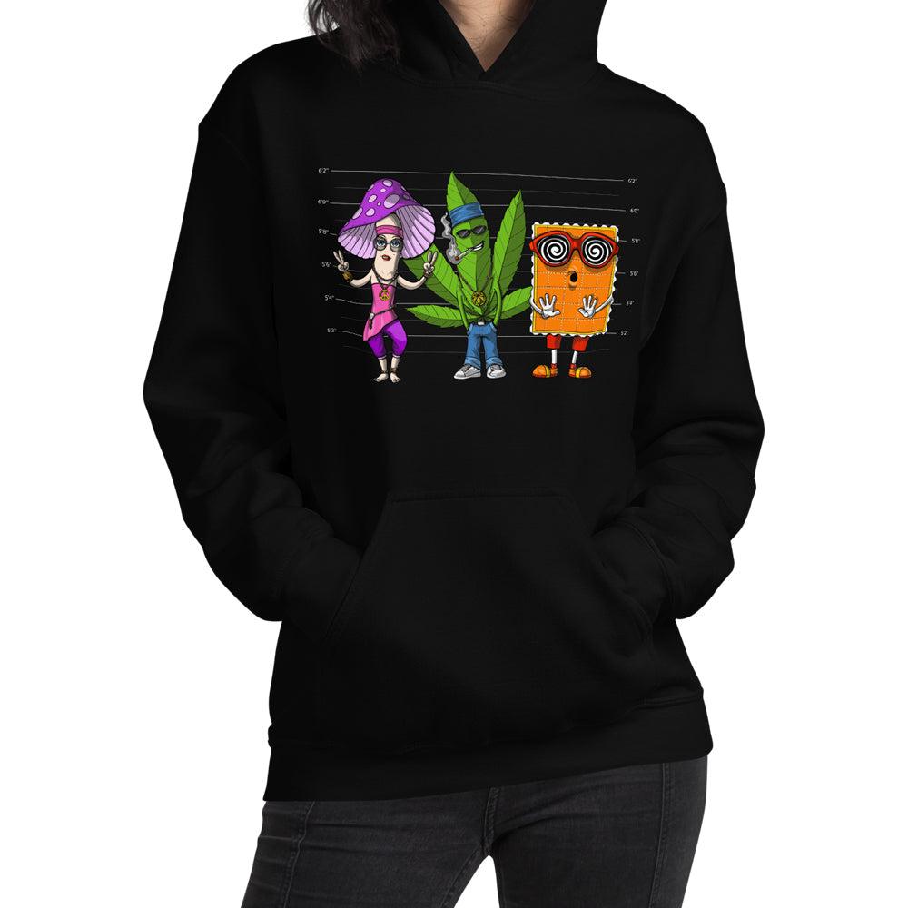 Stoner Hoodie, Psychedelic Hoodie, Weed Hoodie, Psychedelic Clothes, Hippie Hoodie, Hippie Clothes, Psychedelic Clothing - Psychonautica Store