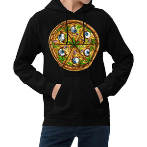 Psychedelic Hoodie, Trippy Hoodie, Pizza Hoodie, Stoner Sweatshirt, Stoner Clothing, Weed Sweatshirt - Psychonautica Store